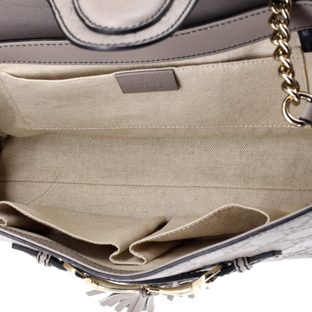 Emily Chain Flap Bag Guccissima Leather #239625G10B - Picture 5 of 6